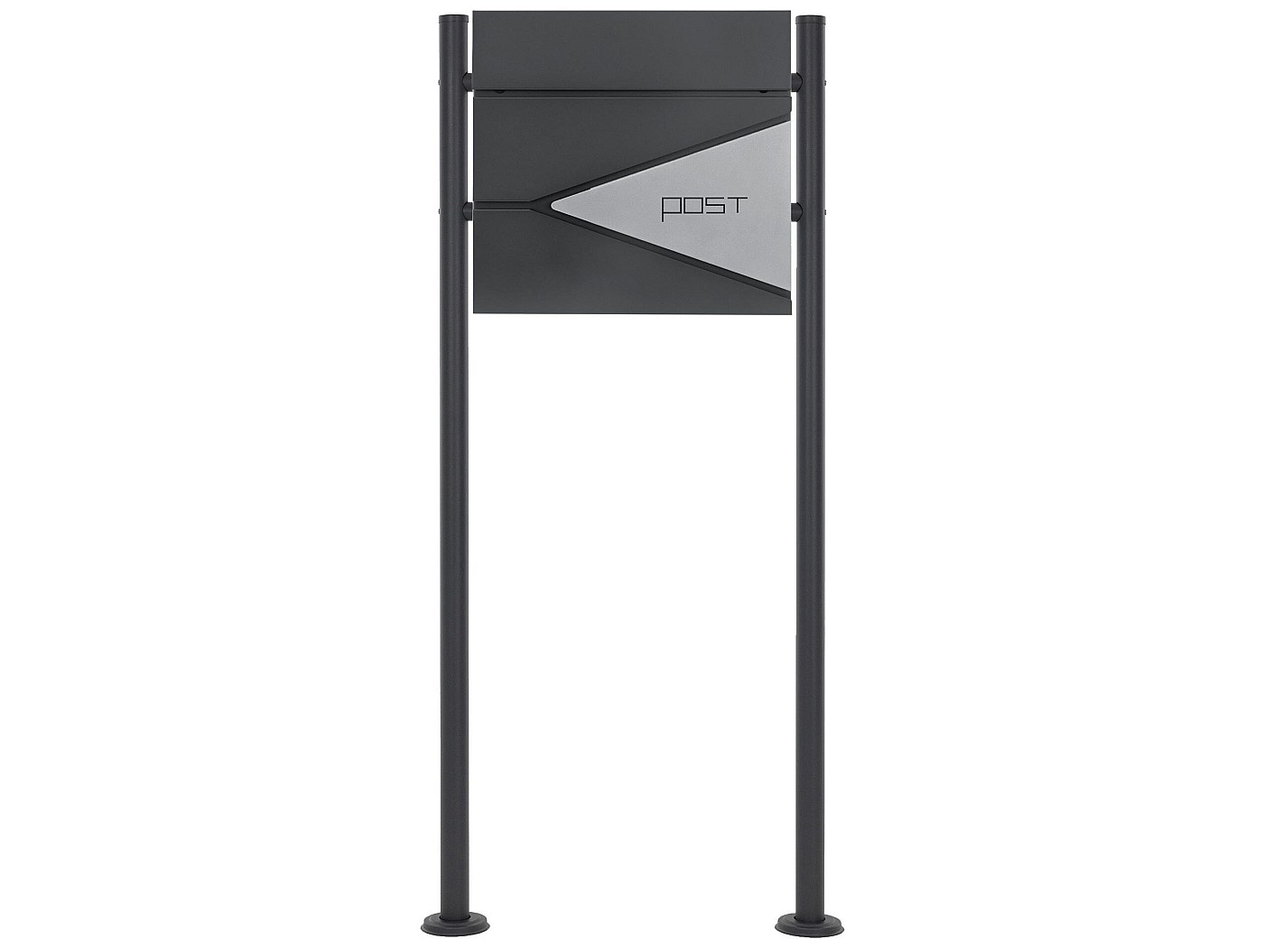 Boîte aux lettres sur pieds boîte postale anthracite/argent ML-Design