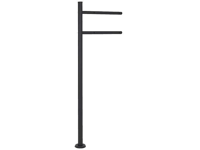 Supporto per cassetta postale palo di sostegno da pavimento in acciaio antracite