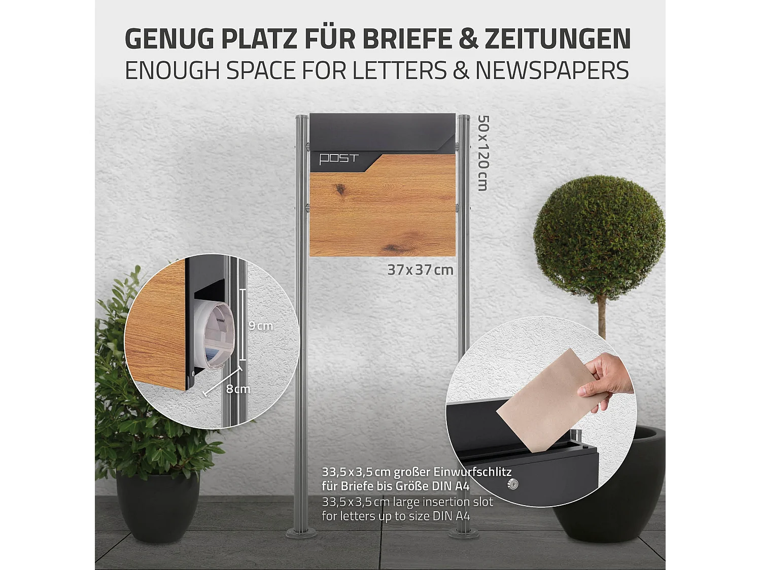 Buzón con soporte Buzón con soporte Buzón Acero