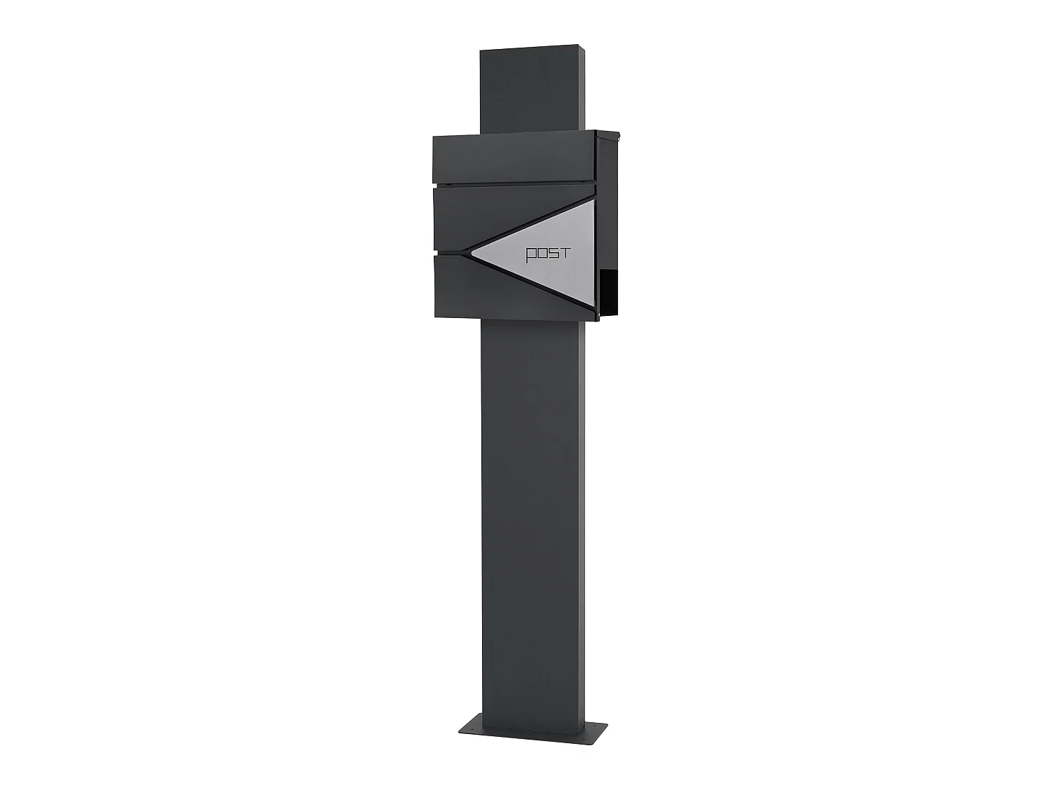 Boîte aux lettres sur pied boîte postale acier anthracite/argent  ML-Design