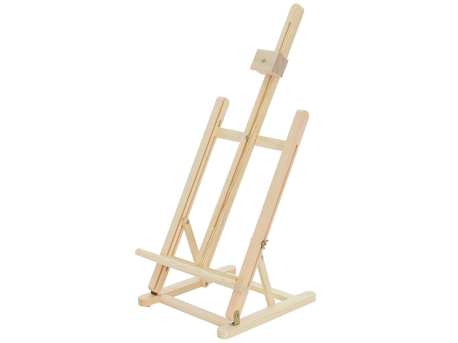 Caballete de estudio para pintura de madera para lienzos de hasta 56cm regulable