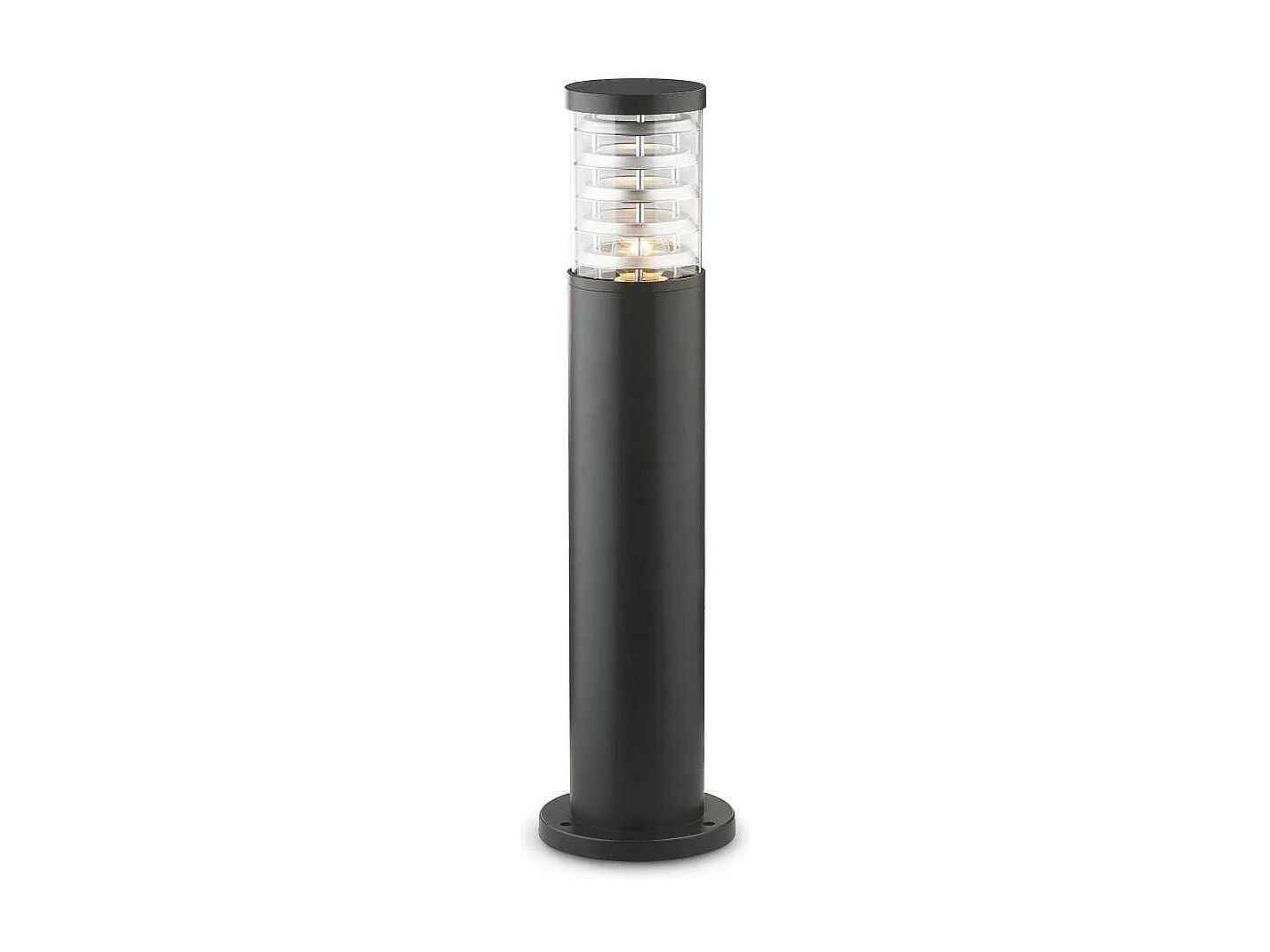 Ideal Lux Tronco - 1 Bolardo corto de exterior ligero Negro IP44, E27