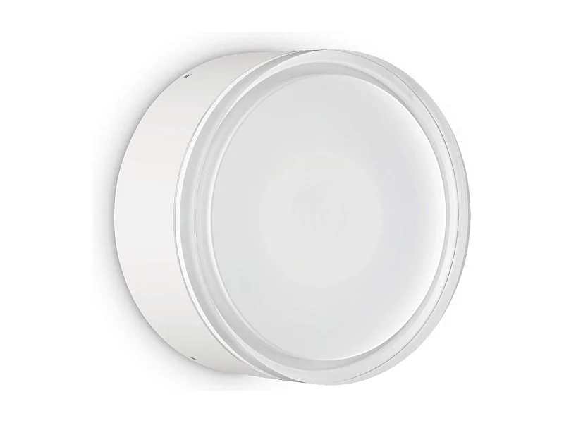 Plafoniera/applique in alluminio bianco diffusore in acrilico