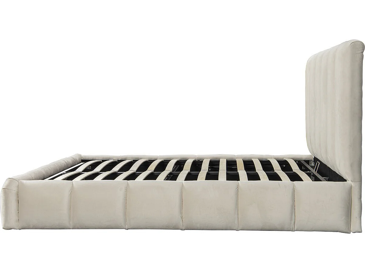 Lit avec coffre "Annie" 180 x 200 cm - Beige