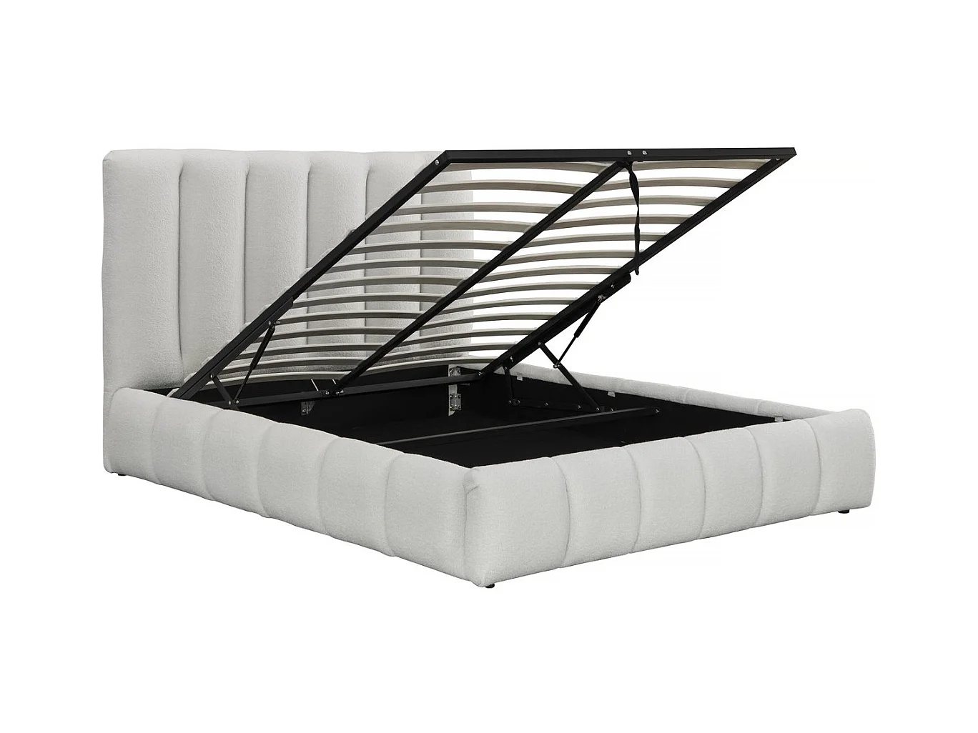 Cama nórdica con arcón "Annie" - 140 x 190 cm - Blanco