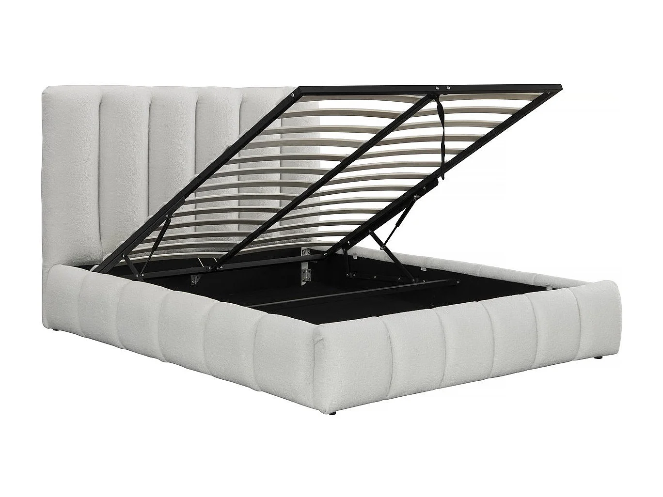 Cama nórdica con arcón "Annie" - 140 x 190 cm - Blanco