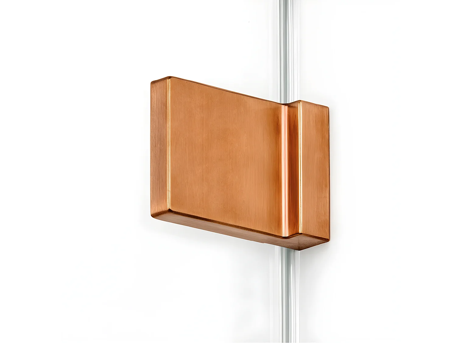 Cabine de douche 120x110cm 2 portes pivotantes,TAHITI COPPER BRUSHED, cuivre brossé,acces d'angle