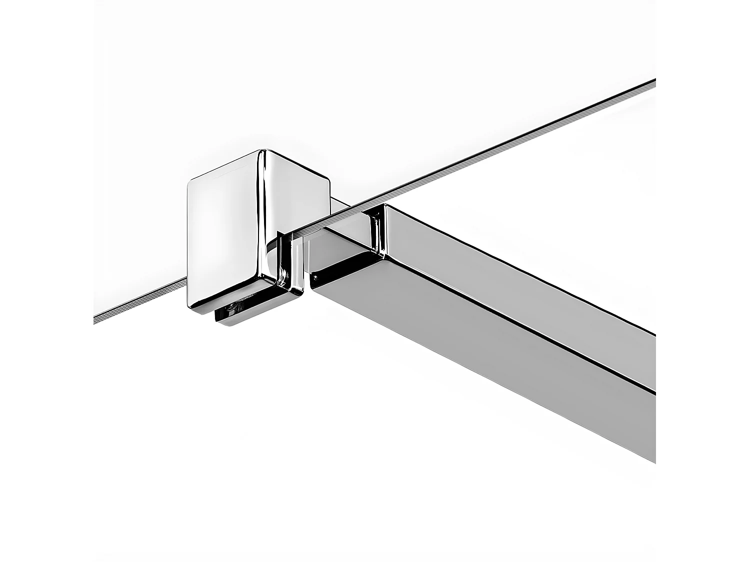 Cabine de douche chrome 90x90cm,pivotante gauche  MAJORQUE CHROME, acces de face
