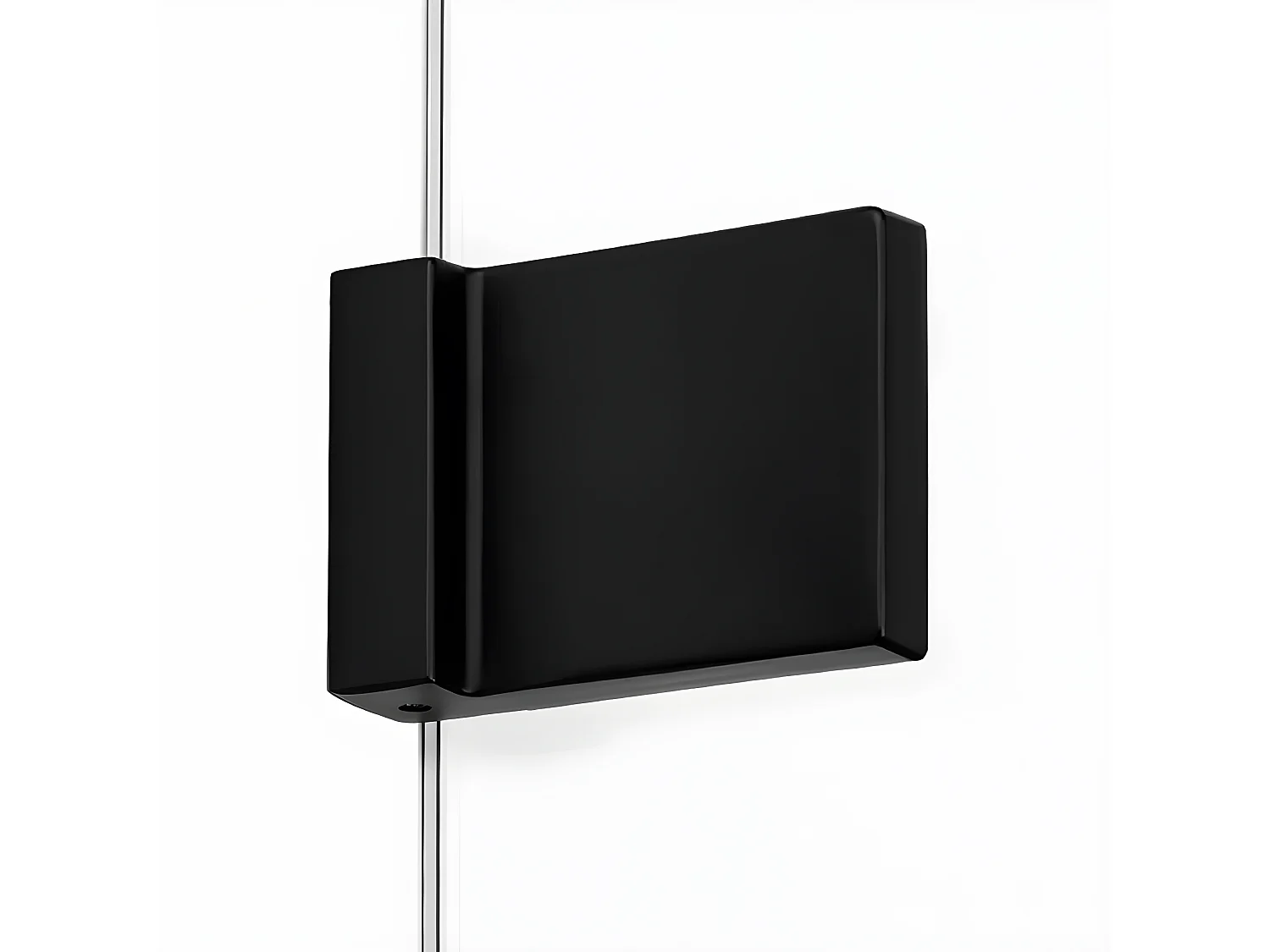 Cabine de douche noire 80x120cm,pivotante gauche  BORA BORA BLACK, acces de face