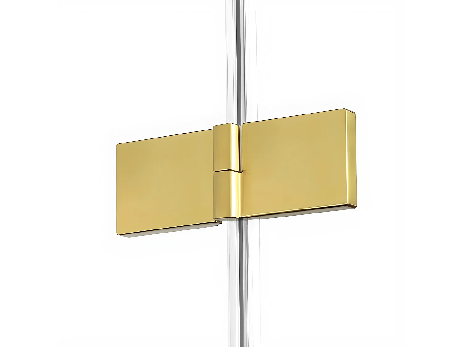 Cabine de douche  gauche 110x80 pivotante BALI GOLD BRUSHED,couleur: doré brossé, accès de face