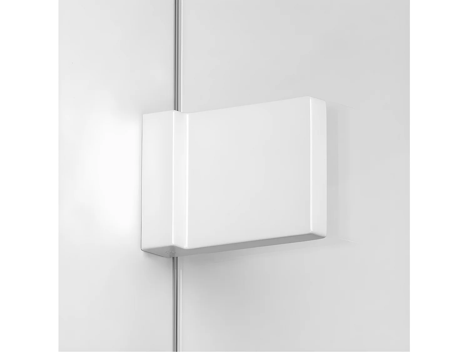 Cabine de douche blanc 110x90cm,pivotante droite  SANTORINI WHITE, acces de face