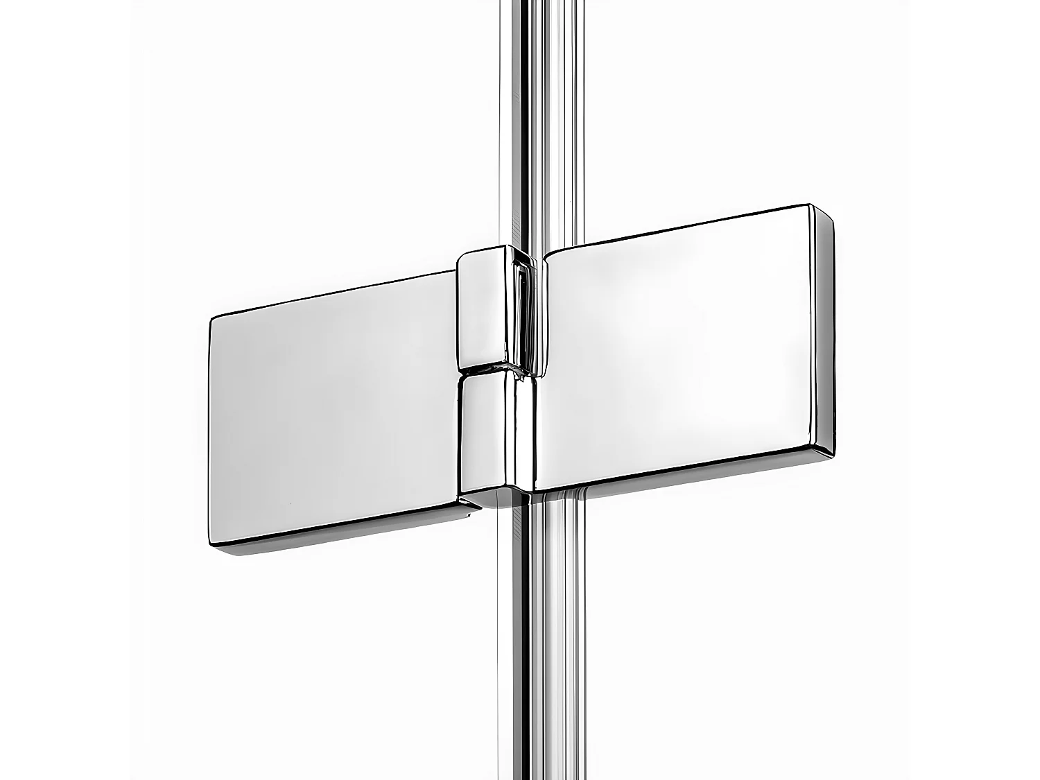 Cabine de douche 80x80cm 2 portes pivotantes,MAJORQUE CHROME, chrome,acces d'angle