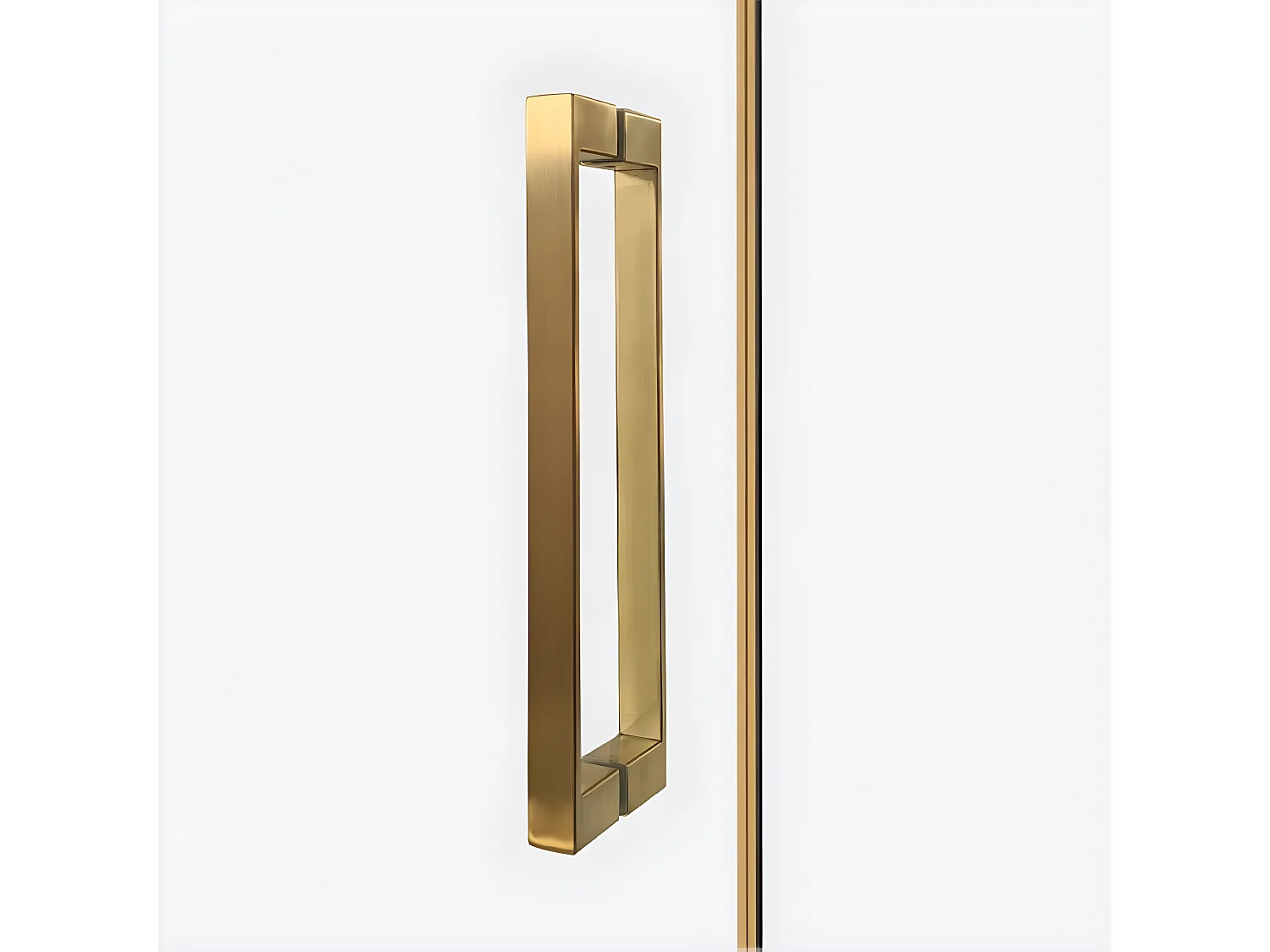 Cabine de douche coulissante 120x90 cm doré brossé FIDJI GOLD BRUSHED
