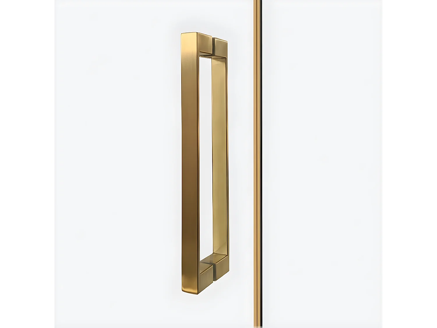 Porte de douche coulissante 120 cm doré brossé FIDJI GOLD BRUSHED