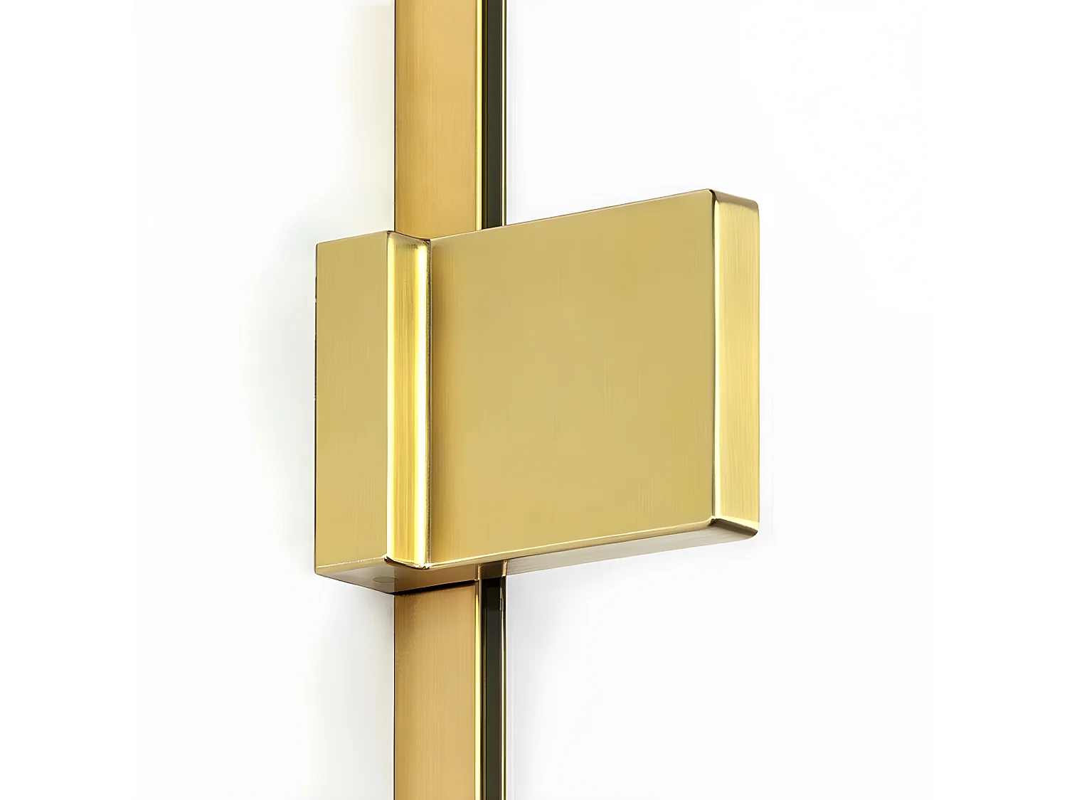 Cabine de douche doré brossé 90x120 cm,pivotante gauche  BALI GOLD BRUSHED,  acces de face