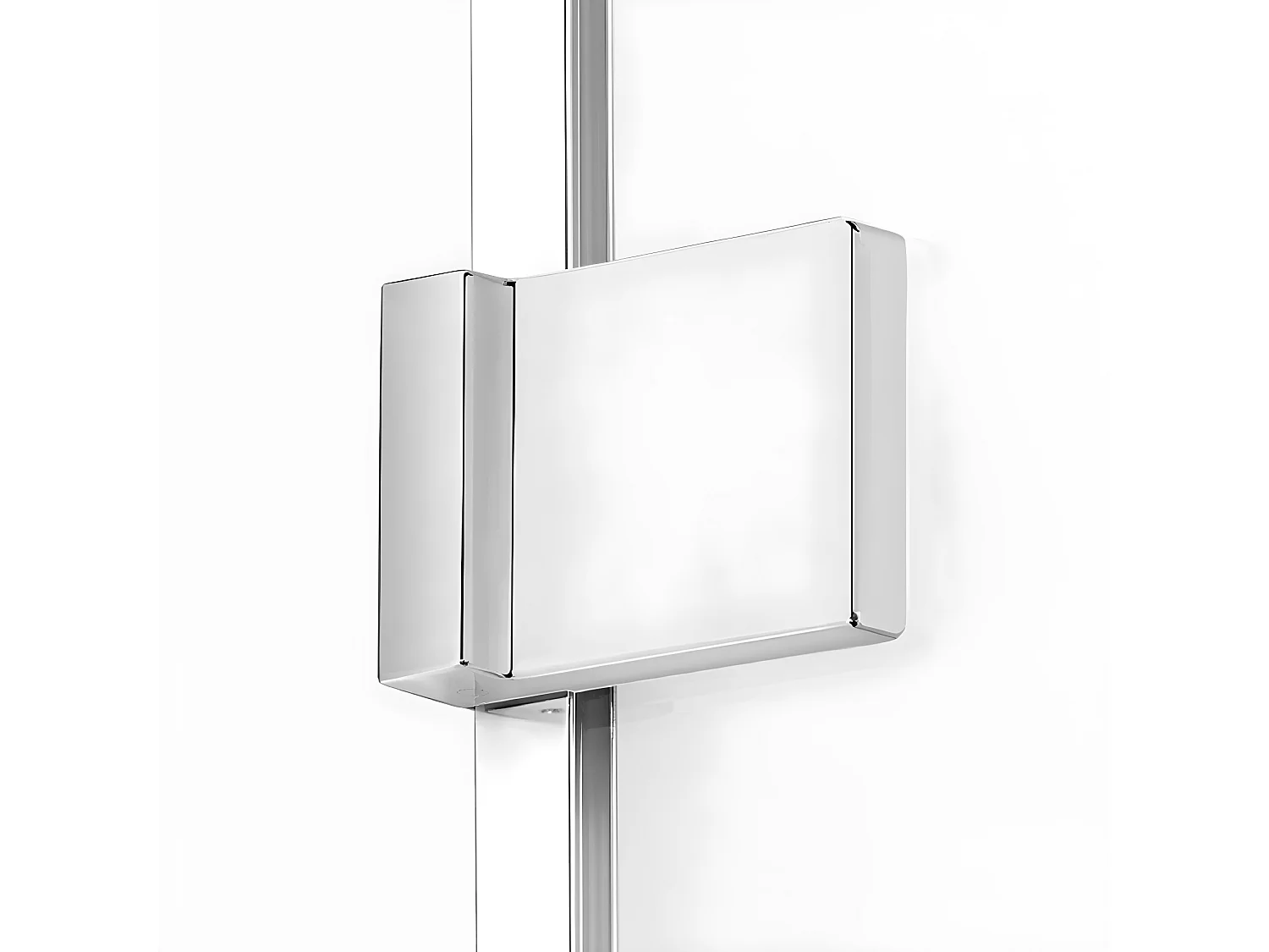 Cabine de douche chrome 110x110cm,pivotante droite  MAJORQUE CHROME, acces de face
