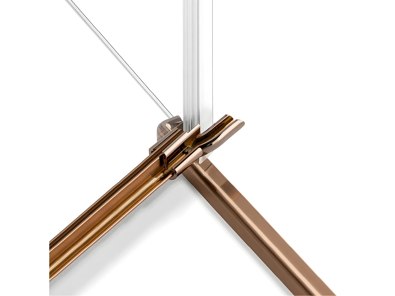 Cabine de douche 80x90cm 2 portes pivotantes,TAHITI COPPER BRUSHED, cuivre brossé,acces d'angle