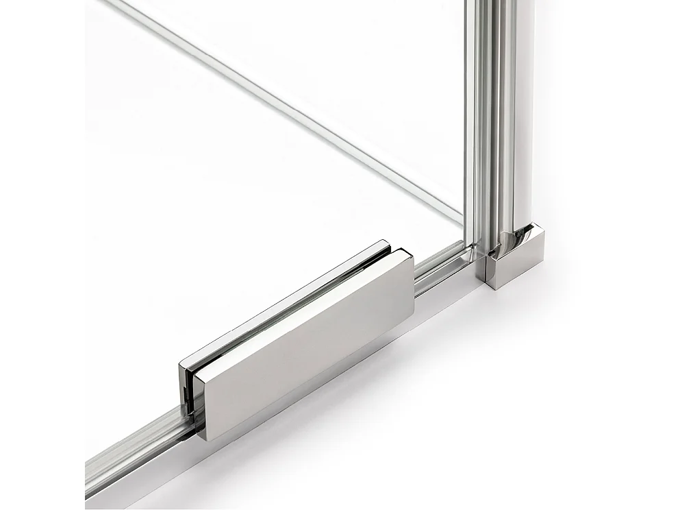 Cabine de douche 120x100cm coulissante MALDIVES CHROME, chrome, acces de face