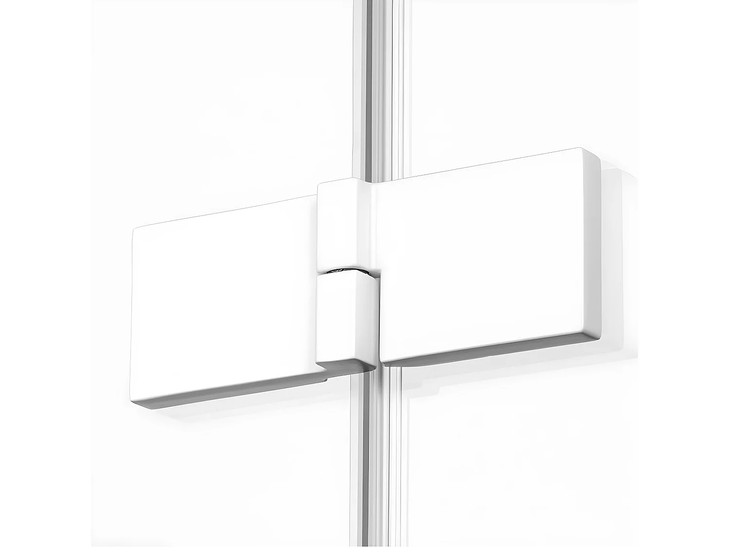 Cabine de douche blanc 80x80cm,pivotante gauche  SANTORINI WHITE, acces de face