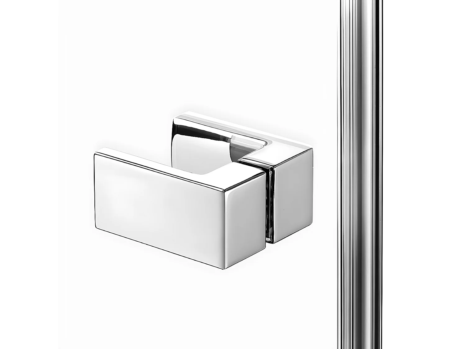 Porte de douche 130 cm chrome pivotante gauche    MAJORQUE CHROME