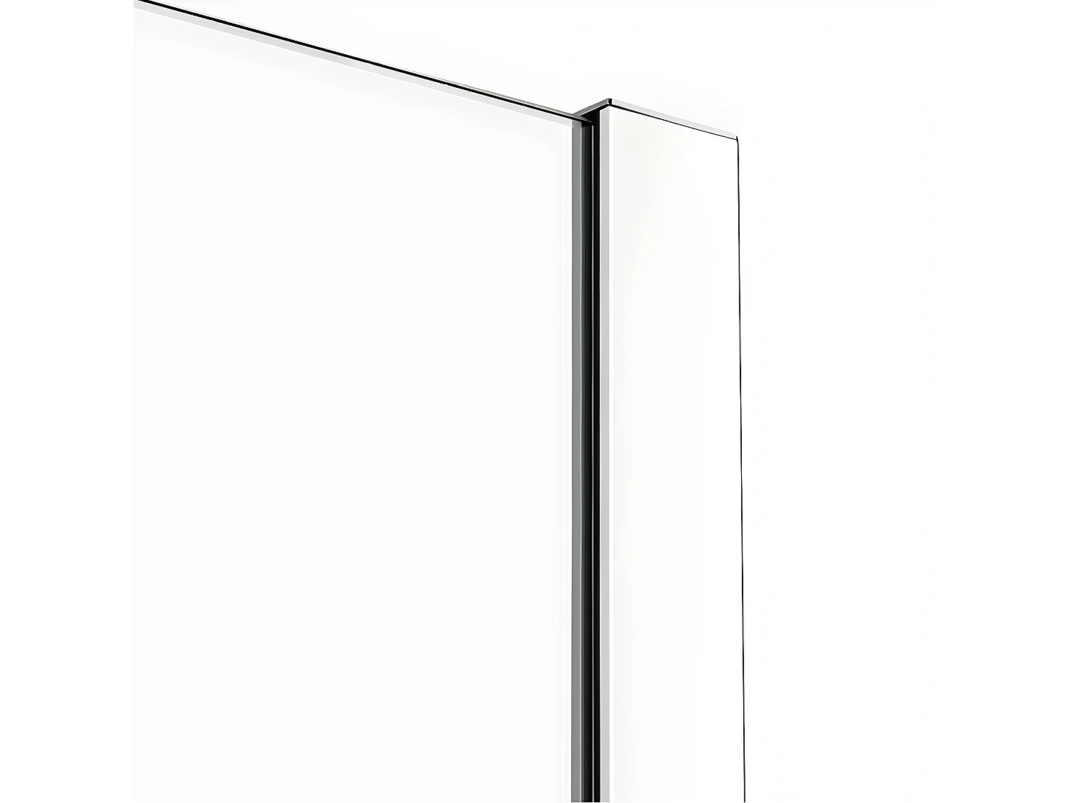 Porte de douche coulissante chromé 4 volets  MALDIVES CHROME,Largeur: 150 cm, verre 8 mm