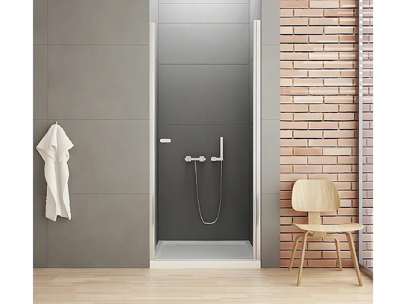 Porte de douche pivotante 70 cm chrome CORFOU CHROME