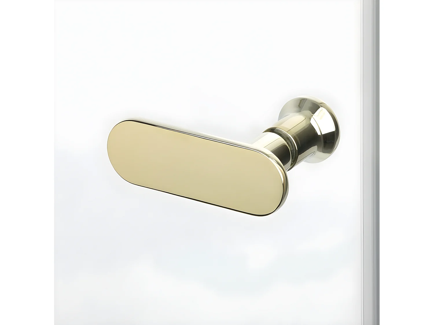 Porte de douche pliante gauche 80 cm doré  CUBA  GOLD
