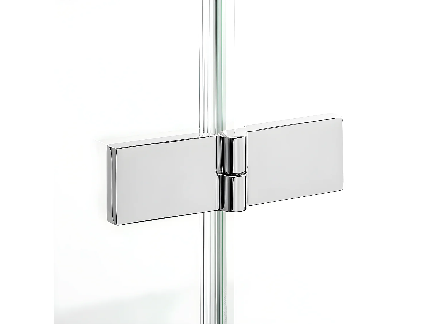Porte de douche pliante droite 80 cm chrome CORFOU CHROME