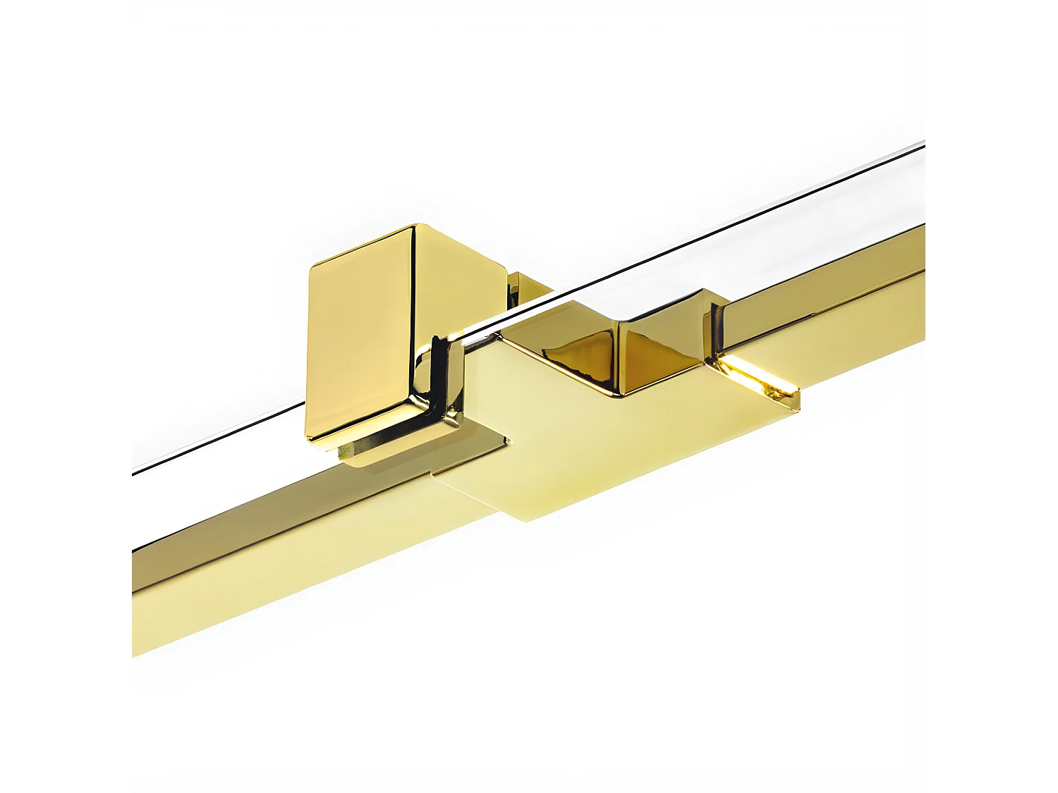 Porte de douche 120 cm doré pivotante gauche    MIAMI GOLD