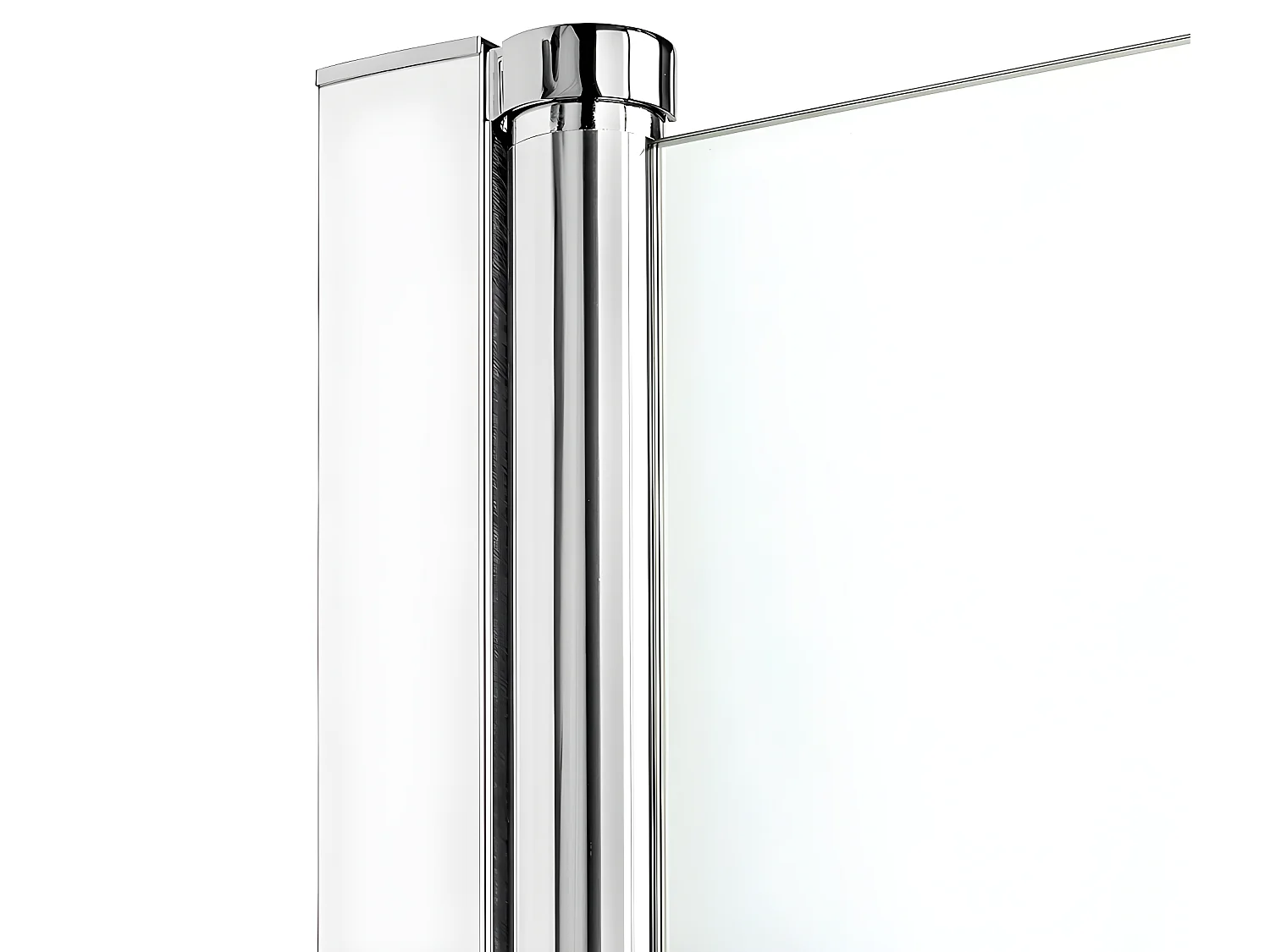 Porte de douche battante 170 cm chrome CORFOU CHROME