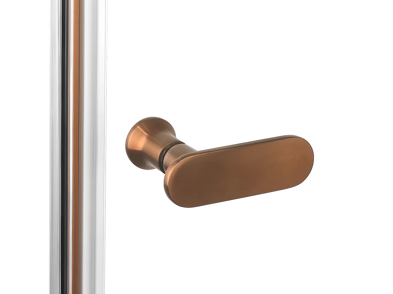 Porte de douche battante 170 cm cuivre brossé MONAKO COPPER BRUSHED