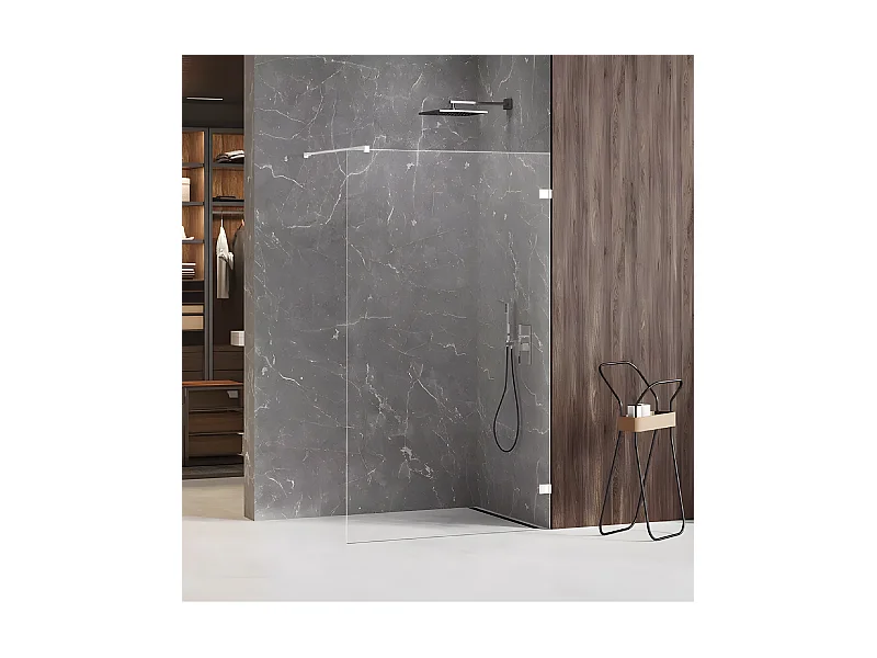 Paroi de douche à l'italienne blanche  120 cm  SANTORINI WHITE