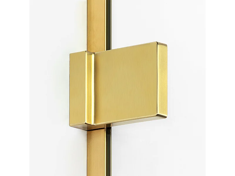 Paroi de douche à l'italienne 140 cm doré  MIAMI GOLD SHINE