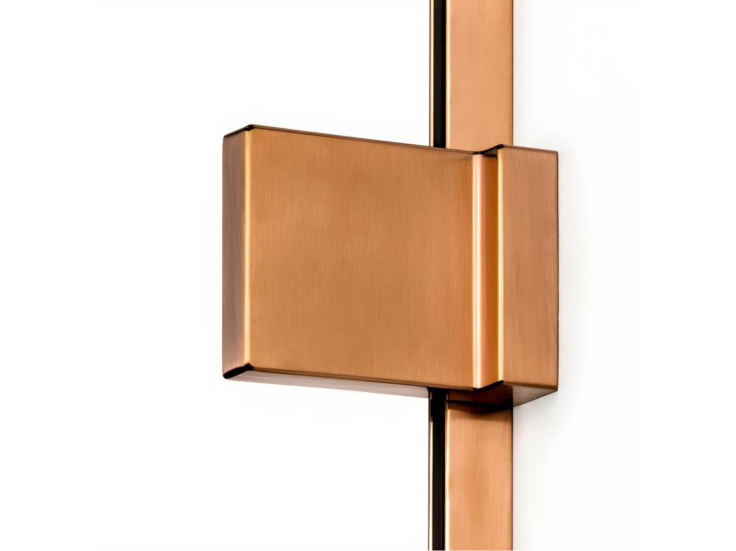 Paroi de douche à l'italienne 160 cm cuivre brossé  TAHITI COPPER BRUSHED