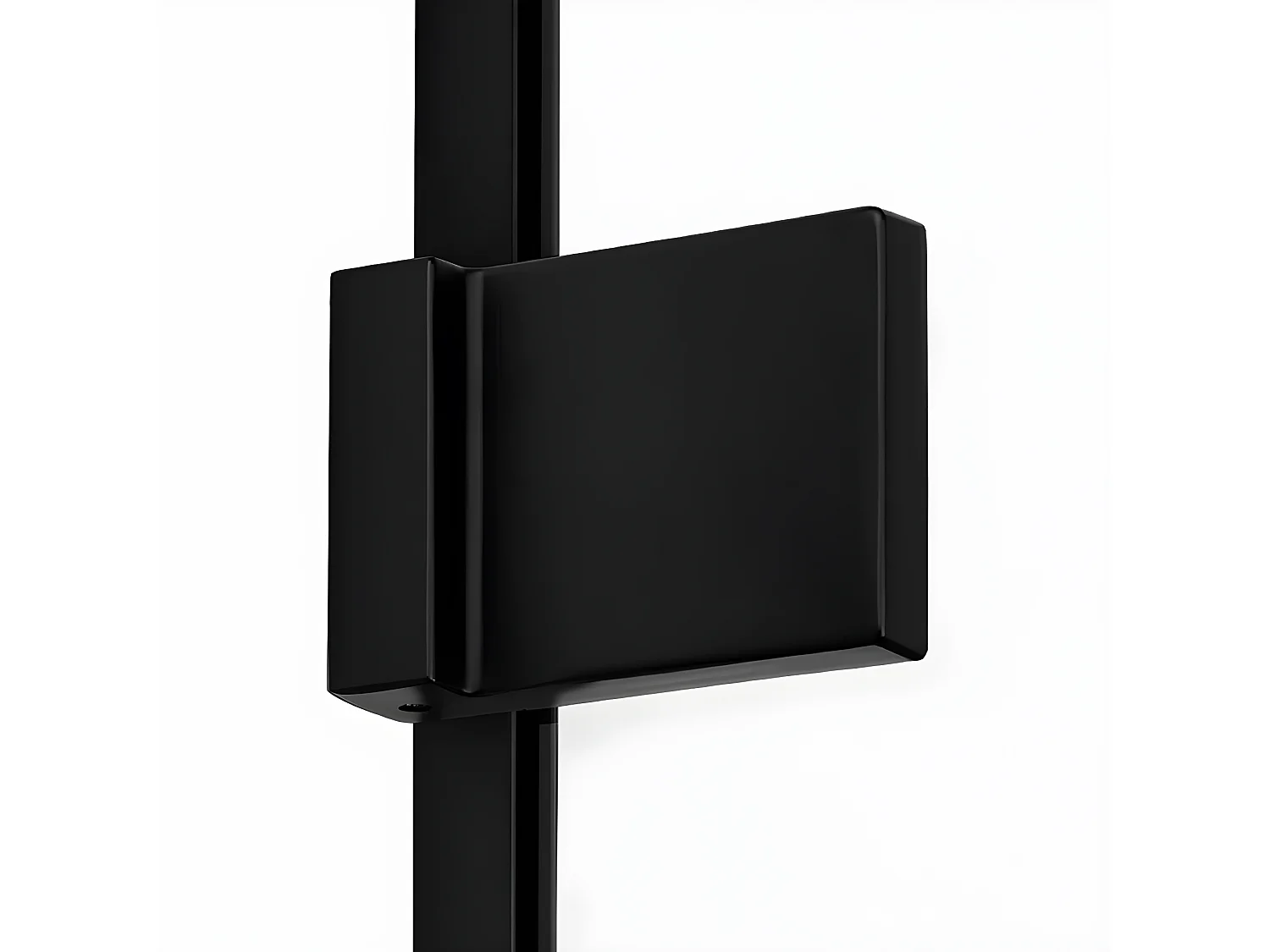 Paroi de douche à l'italienne  noire avec porte serviette   70 cm  BORA BORA BLACK