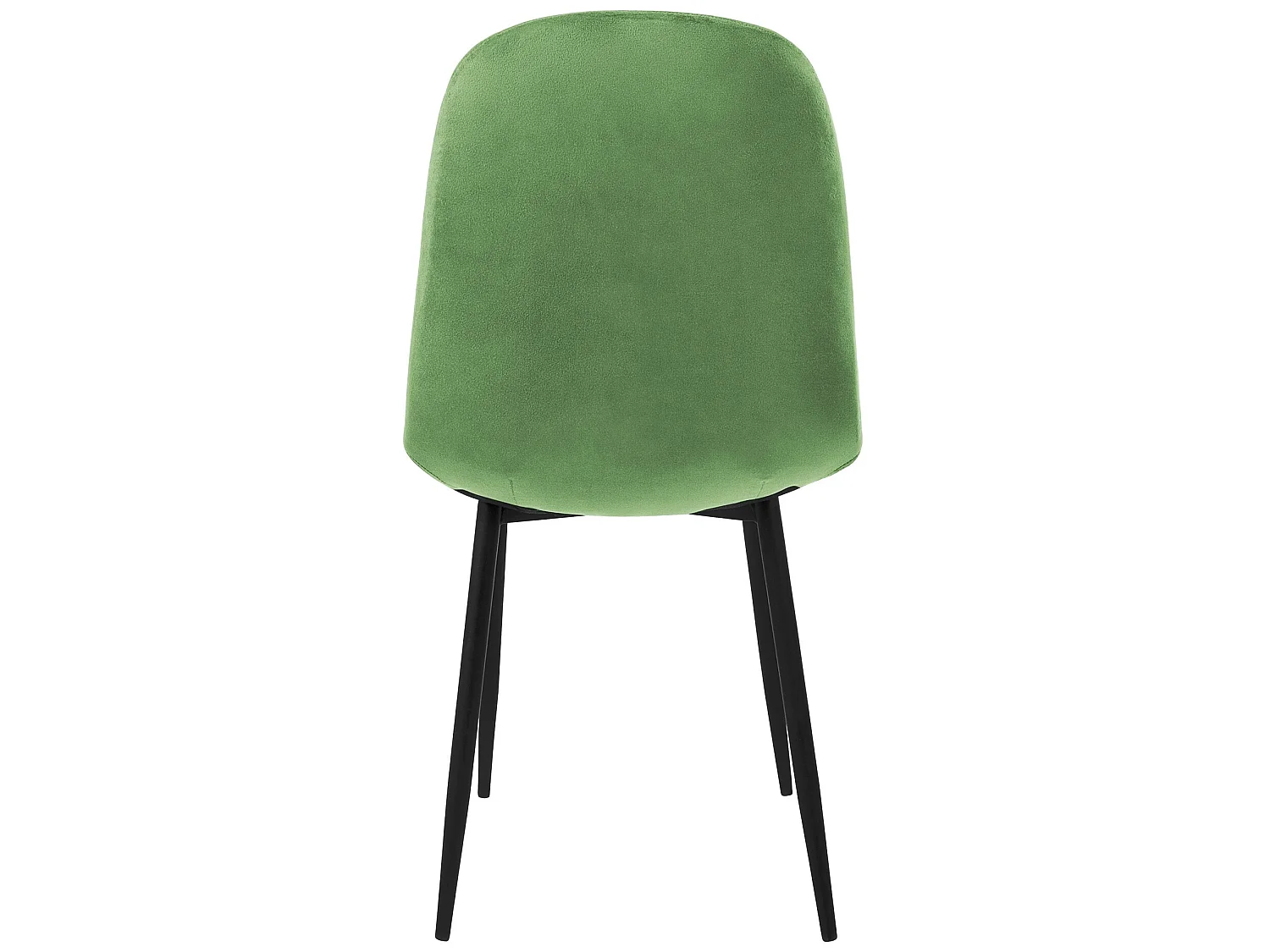 Juego de 4 sillas de comedor de terciopelo salvia con patas de metal incl. material de montaje ML-Design