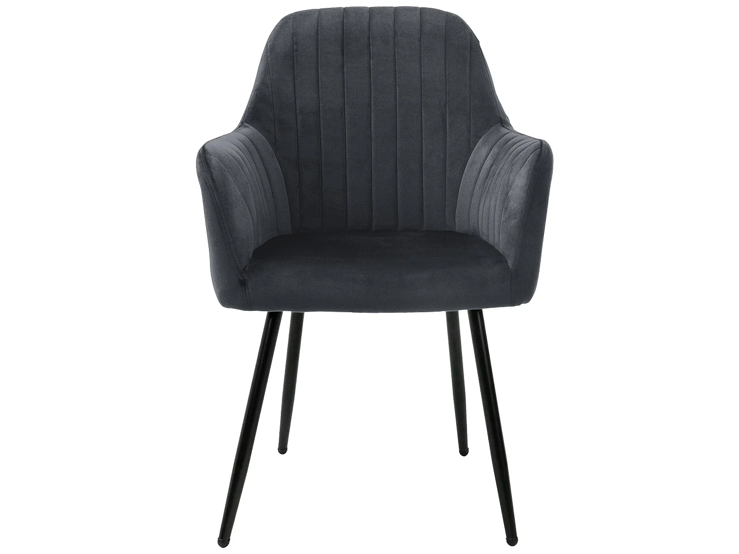 ML-Design Lot de 4 chaises de salle à manger avec dossier et accoudoirs, gris, chaises de cuisine