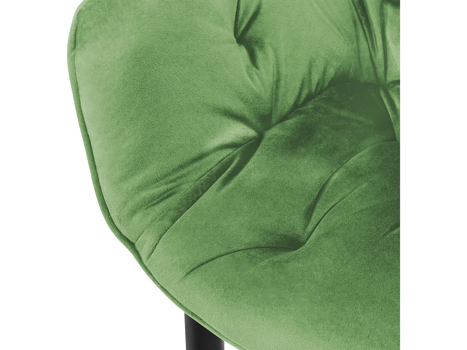 Silla de comedor juego de 2 funda de terciopelo salvia con patas de metal incl. material de montaje ML-Design