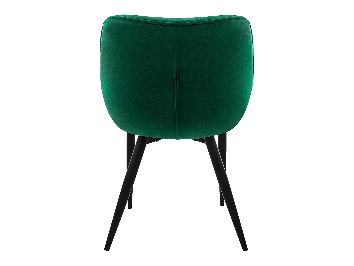 Chaise de salle à manger, lot de 2, vert foncé, revêtement velours, pieds métalliques, matériel de montage inclus ML-Design