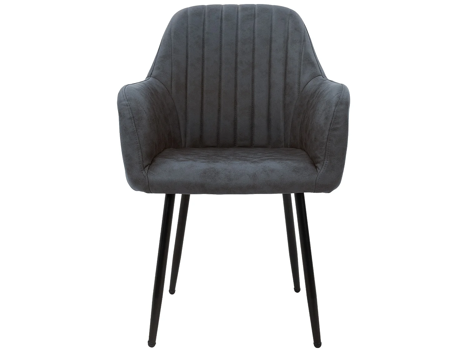 ML-Design 4x Sillas de Comedor Antracita Ergonómicas Asiento Tapizado Aspecto de Terciopelo