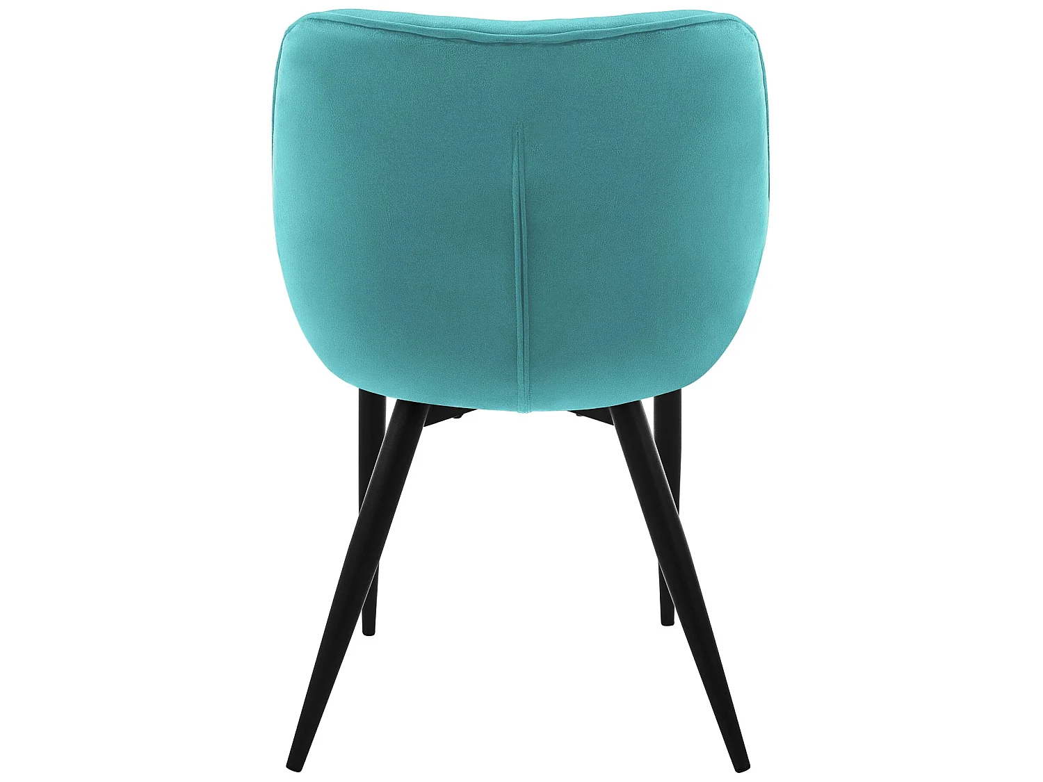 Silla de comedor set de 2 tapicería de terciopelo petróleo con patas de metal incl. material de montaje ML-Design