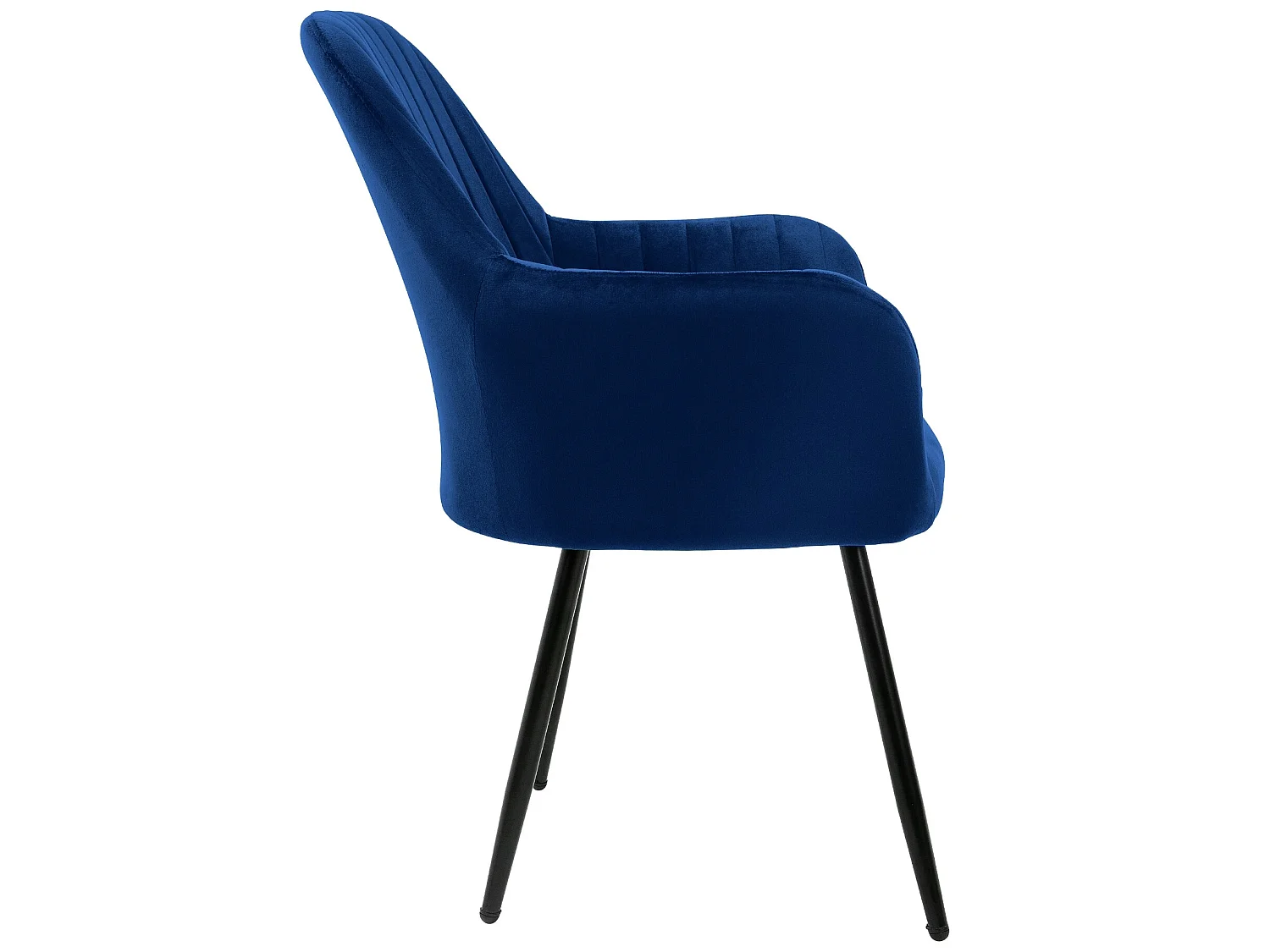 ML-Design Set di 4 Sedie da Pranzo con Schienale e Braccioli Blu