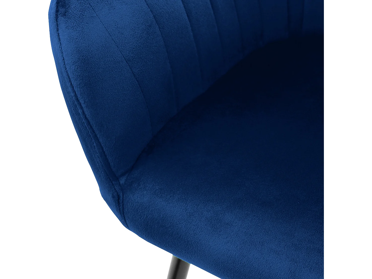 ML-Design Set di 4 Sedie da Pranzo con Schienale e Braccioli Blu