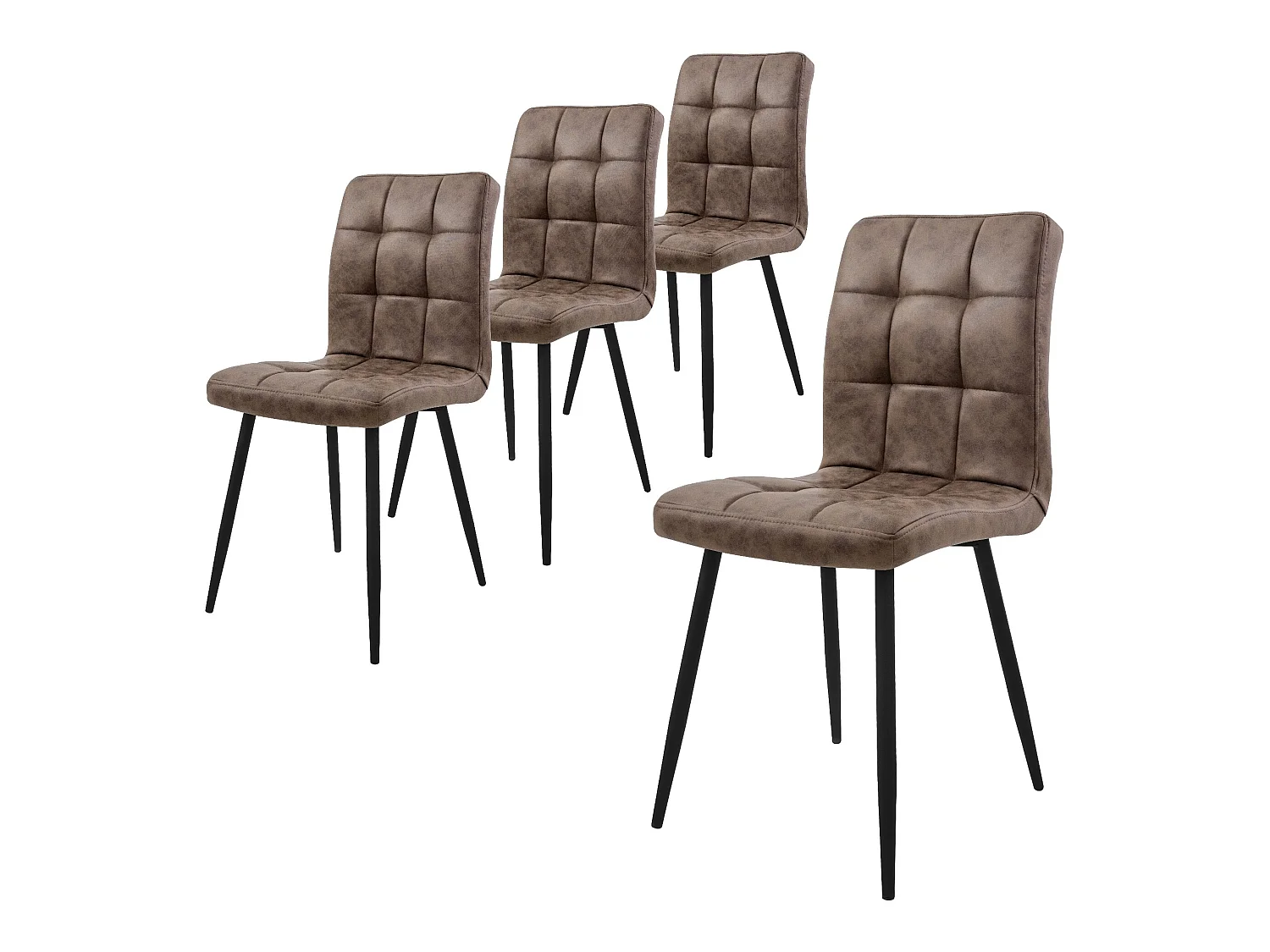 Lot de 4 chaises de salle à manger Chaise de cuisine Chaise de salon Chaise remb