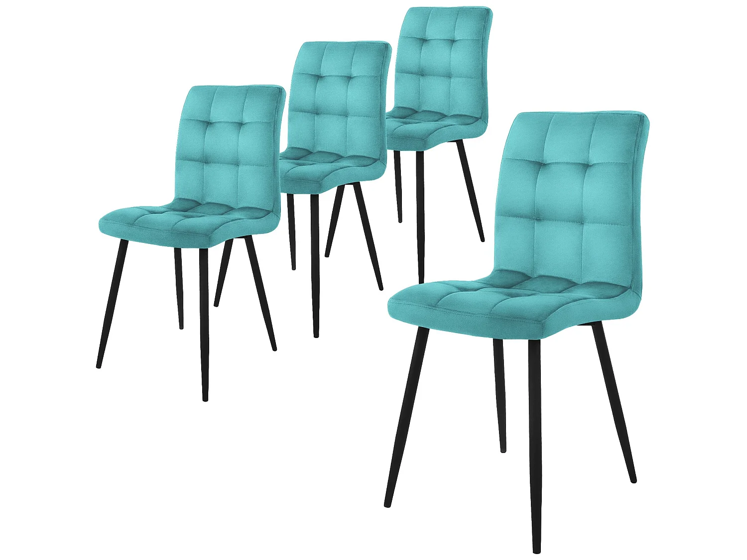 Juego de 4 sillas Sillas de comedor Silla de cocina Sillas de salón Silla tapiza