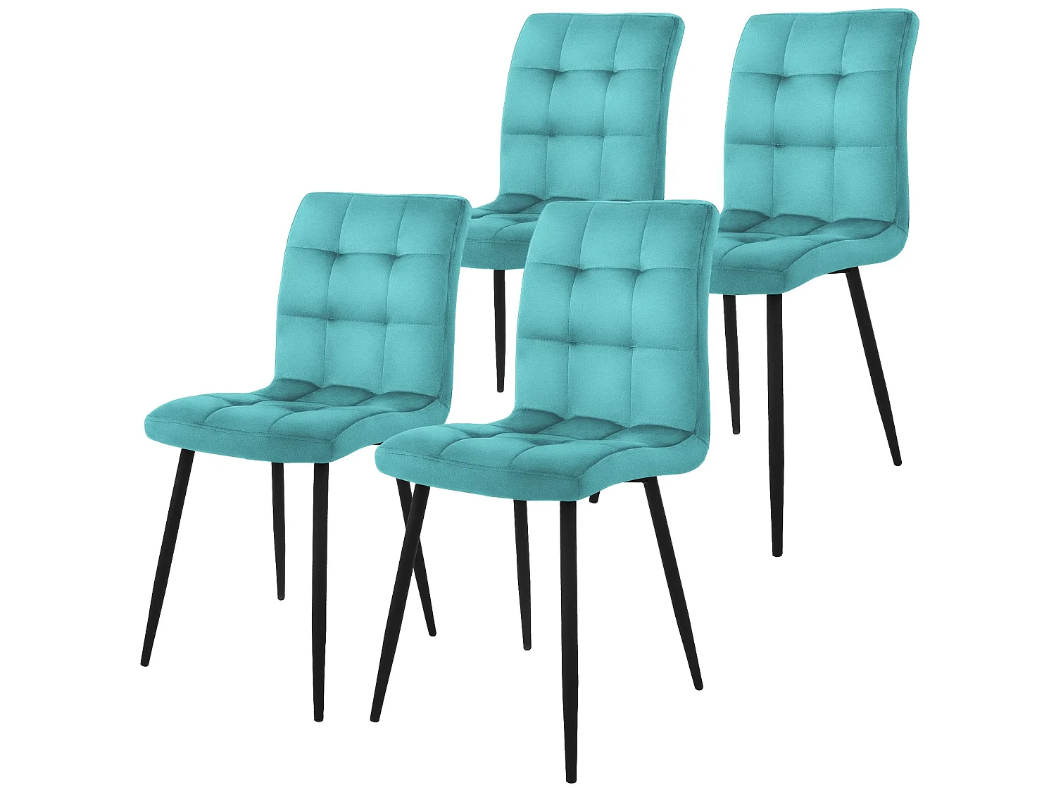 Juego de 4 sillas Sillas de comedor Silla de cocina Sillas de salón Silla tapiza