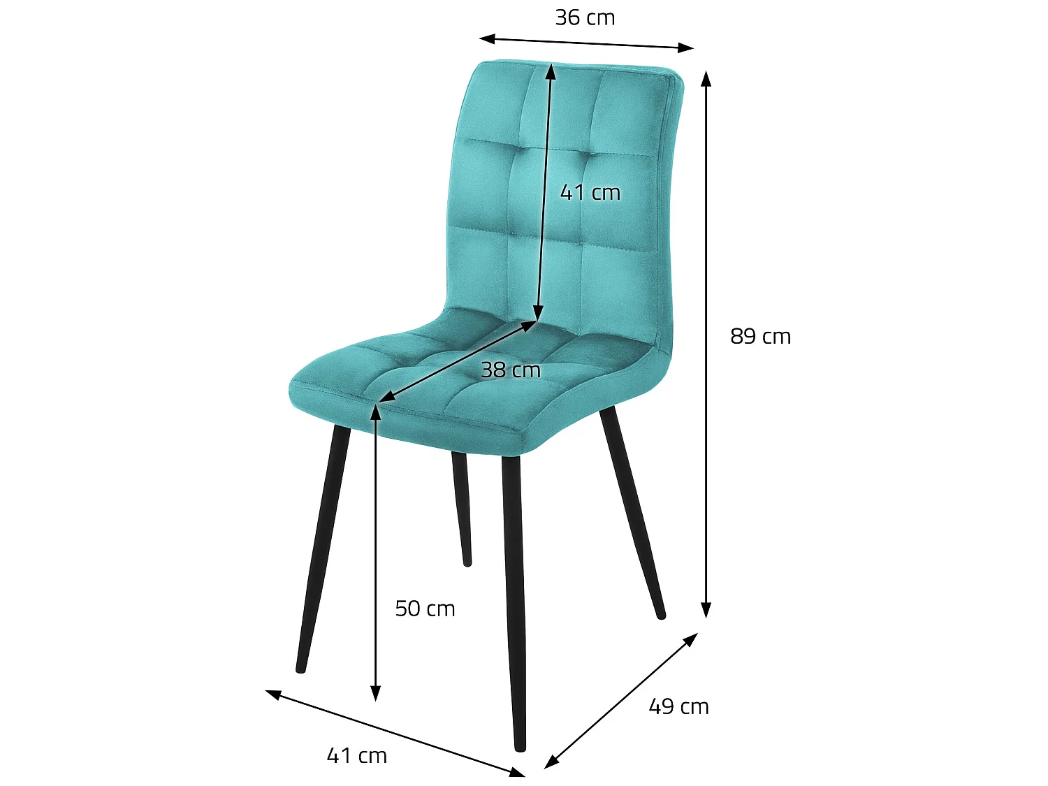 Juego de 4 sillas Sillas de comedor Silla de cocina Sillas de salón Silla tapiza