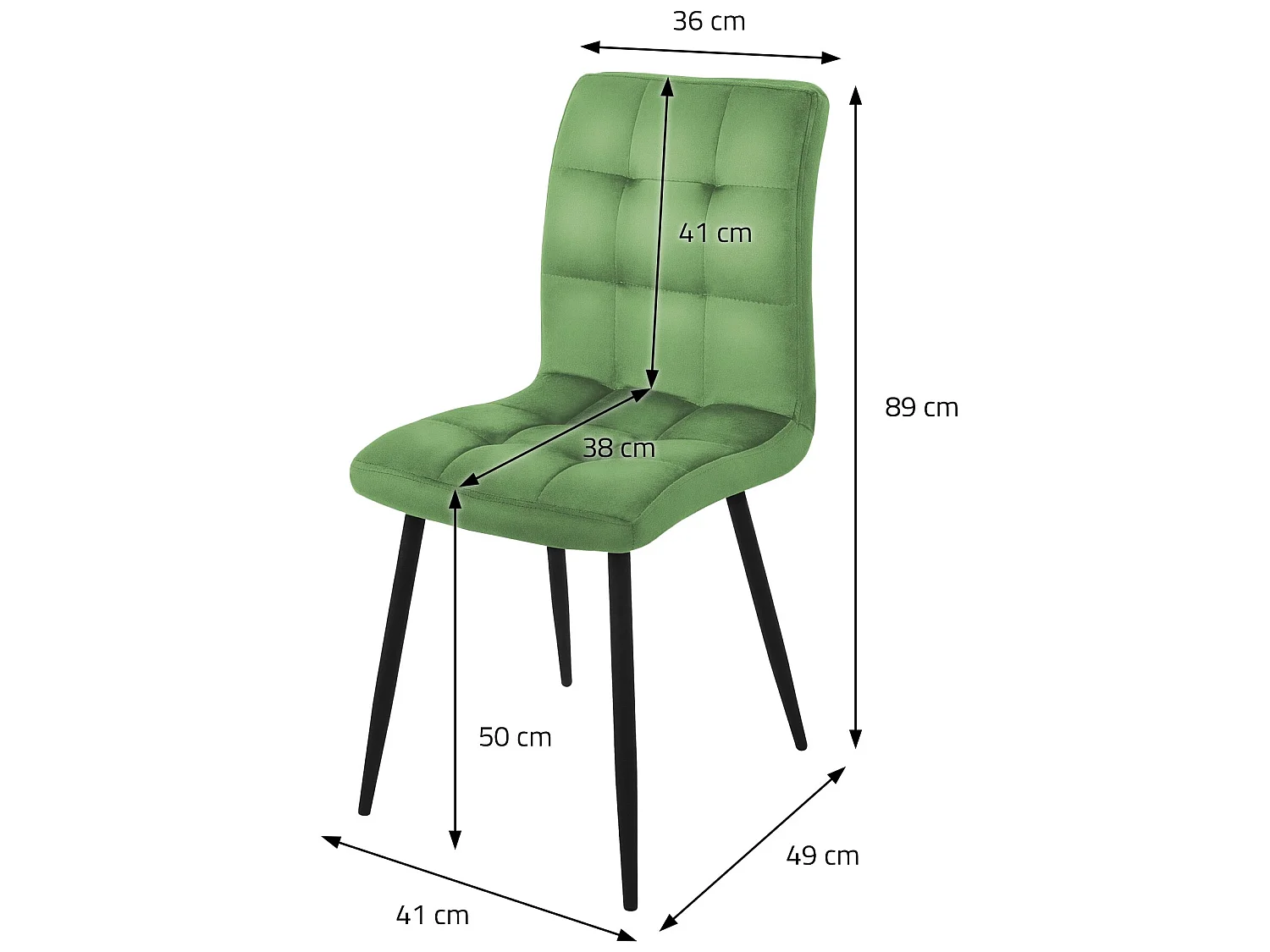 Juego de 4 sillas Sillas de comedor Silla de cocina Sillas de salón Silla tapiza
