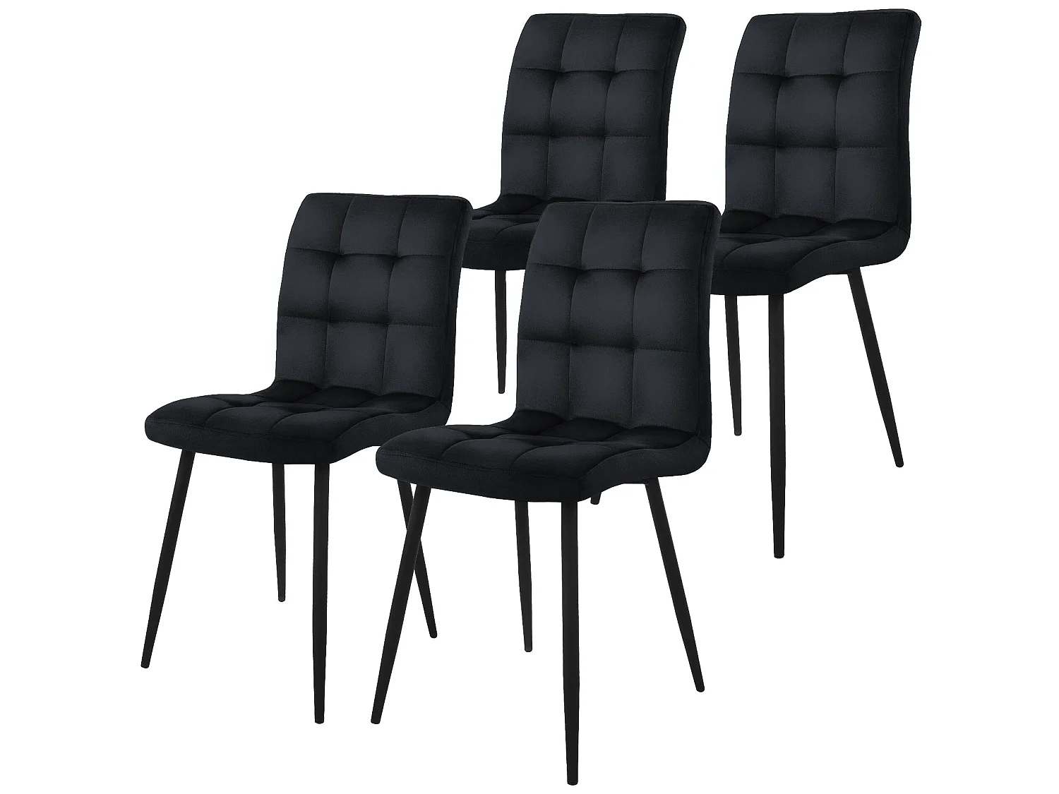 Juego de 4 sillas de comedor sillas de salón silla tapizada silla de cocina terc