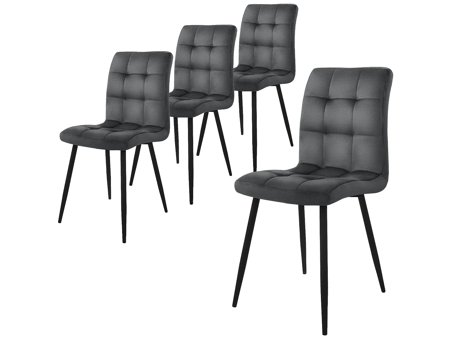 Set di 4 sedie Sedia da sala da pranzo Sedia da cucina Sedia da soggiorno Sedia